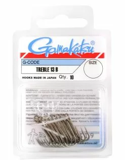 Gamakatsu DRIEHAAK BRONS (10ST) 4-6-8