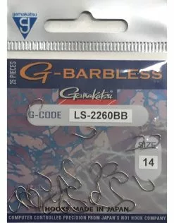 Gamakatsu G-BARBLESS 2260BB HOOKS BRONZE 12 Gamakatsu G-BARBLESS 2260BB HOOKS BRONZE -Roofvissen Winkel gamakatsu g barbless 2260bb hooks bronze 4