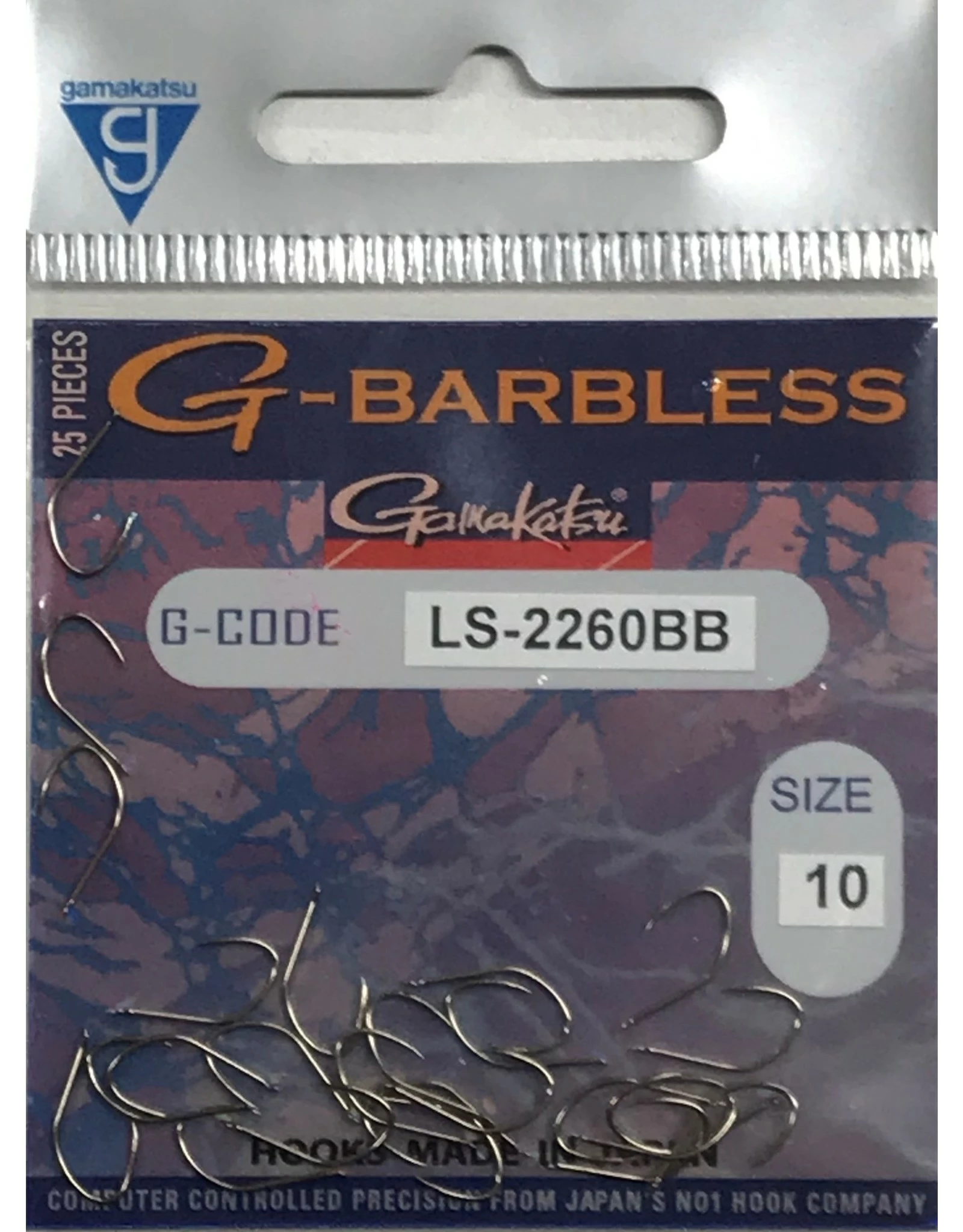 Gamakatsu G-BARBLESS 2260BB HOOKS BRONZE 3 Gamakatsu G-BARBLESS 2260BB HOOKS BRONZE
