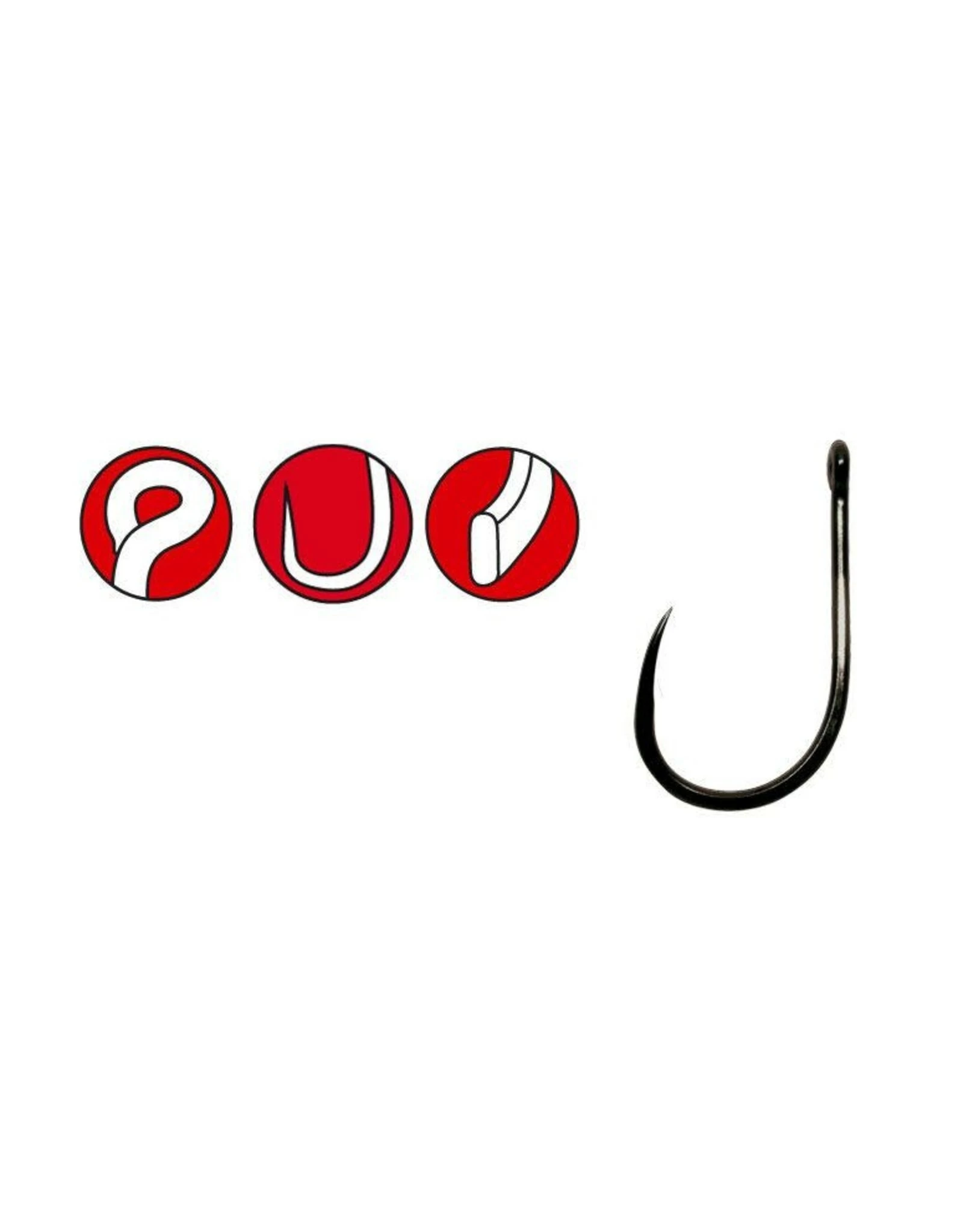 Gamakatsu POWERCARP EYED HOOKS BLACK BARBLESS 4 Gamakatsu POWERCARP EYED HOOKS BLACK BARBLESS - Afbeelding 2