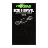 KORDA Swivels Size 8 - 20 Pcs 2 KORDA Swivels Size 8 - 20 Pcs -Roofvissen Winkel korda swivels size 8 20 pcs