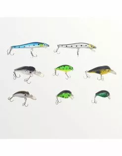 LION Baars Pluggen Set 32mm Tot 80mm (8stuks) -Roofvissen Winkel lion baars pluggen set 32mm tot 80mm 8stuks 1