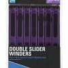 Preston DOUBLE SLIDER WINDERS - 26CM WIDE IN A TRAY -Roofvissen Winkel preston double slider winders 26cm wide in a tray