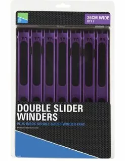 Preston DOUBLE SLIDER WINDERS - 26CM WIDE IN A TRAY