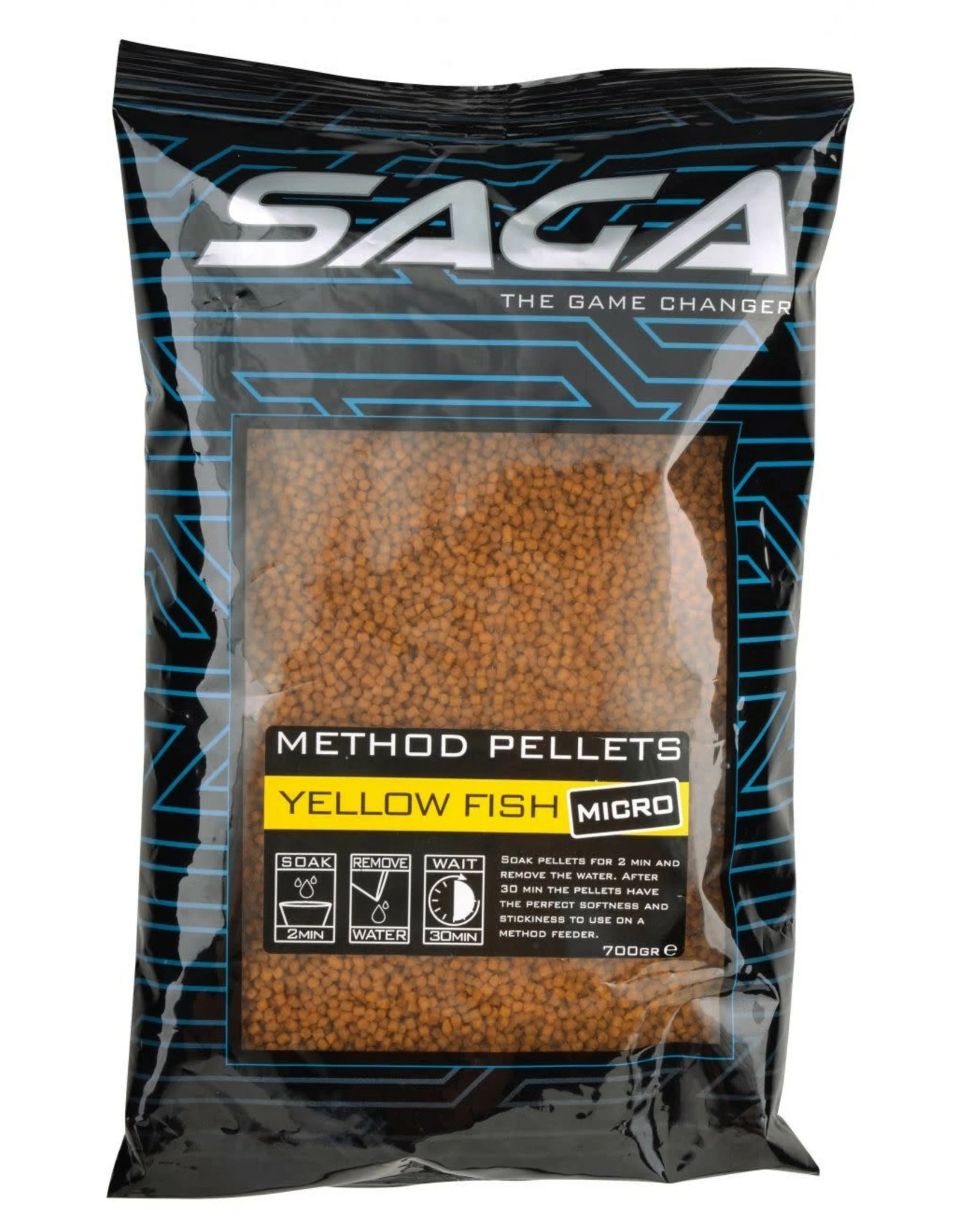 Saga METHOD PELLETS YELLOW FISH MICRO 2MM 700G 3 Saga METHOD PELLETS YELLOW FISH MICRO 2MM 700G - Afbeelding 2