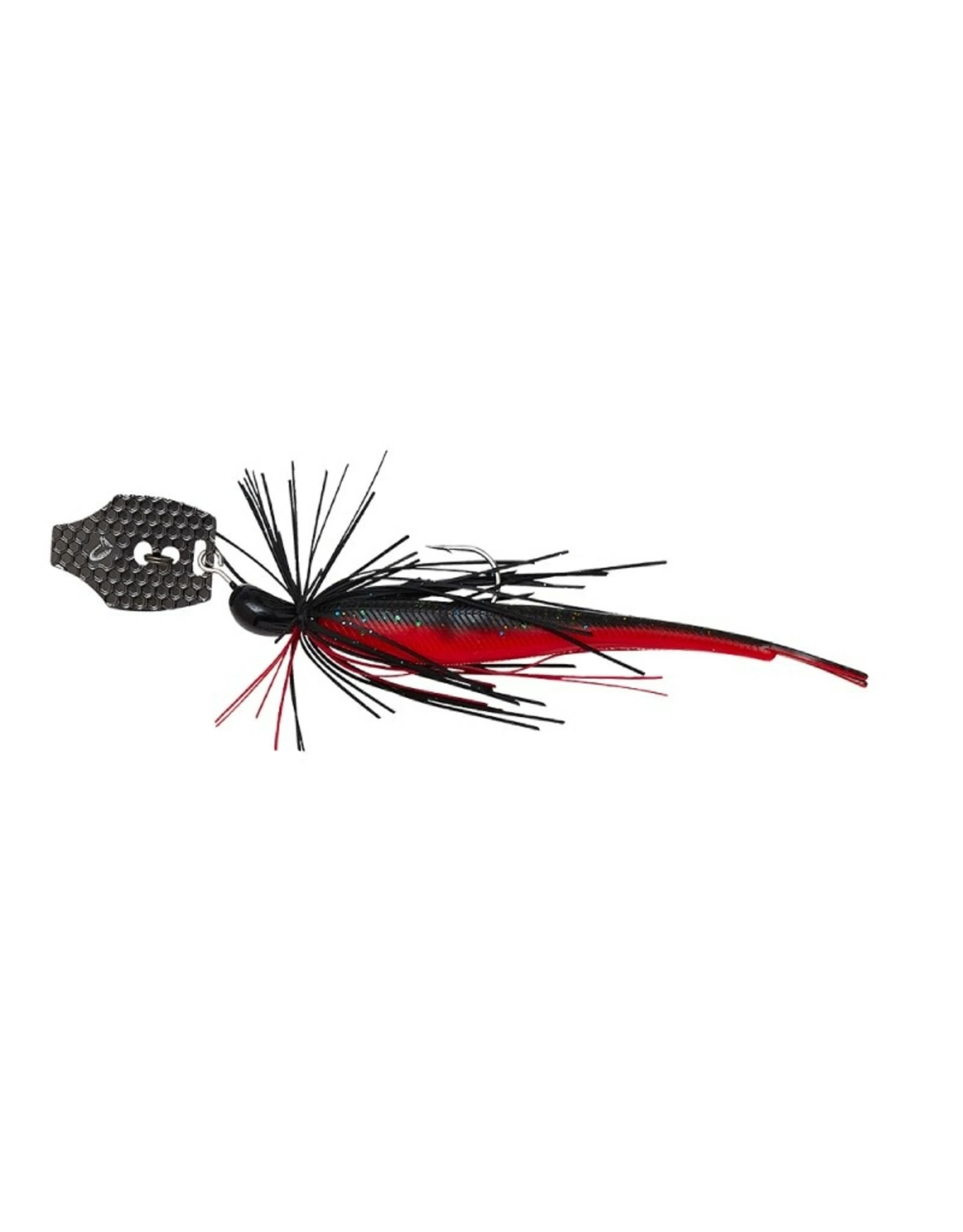 Savage Gear CRAZY SWIM JIG 10CM 8.5G SINKING BLACK N RED 3 Savage Gear CRAZY SWIM JIG 10CM 8.5G SINKING BLACK N RED