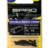 Spro MATTE BLACK W-BRASS CRIMP # 1.2X2.6XL8 -Roofvissen Winkel spro matte black w brass crimp 12x26xl8