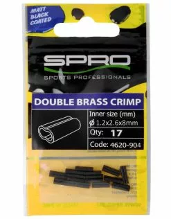 Spro MATTE BLACK W-BRASS CRIMP # 1.2X2.6XL8
