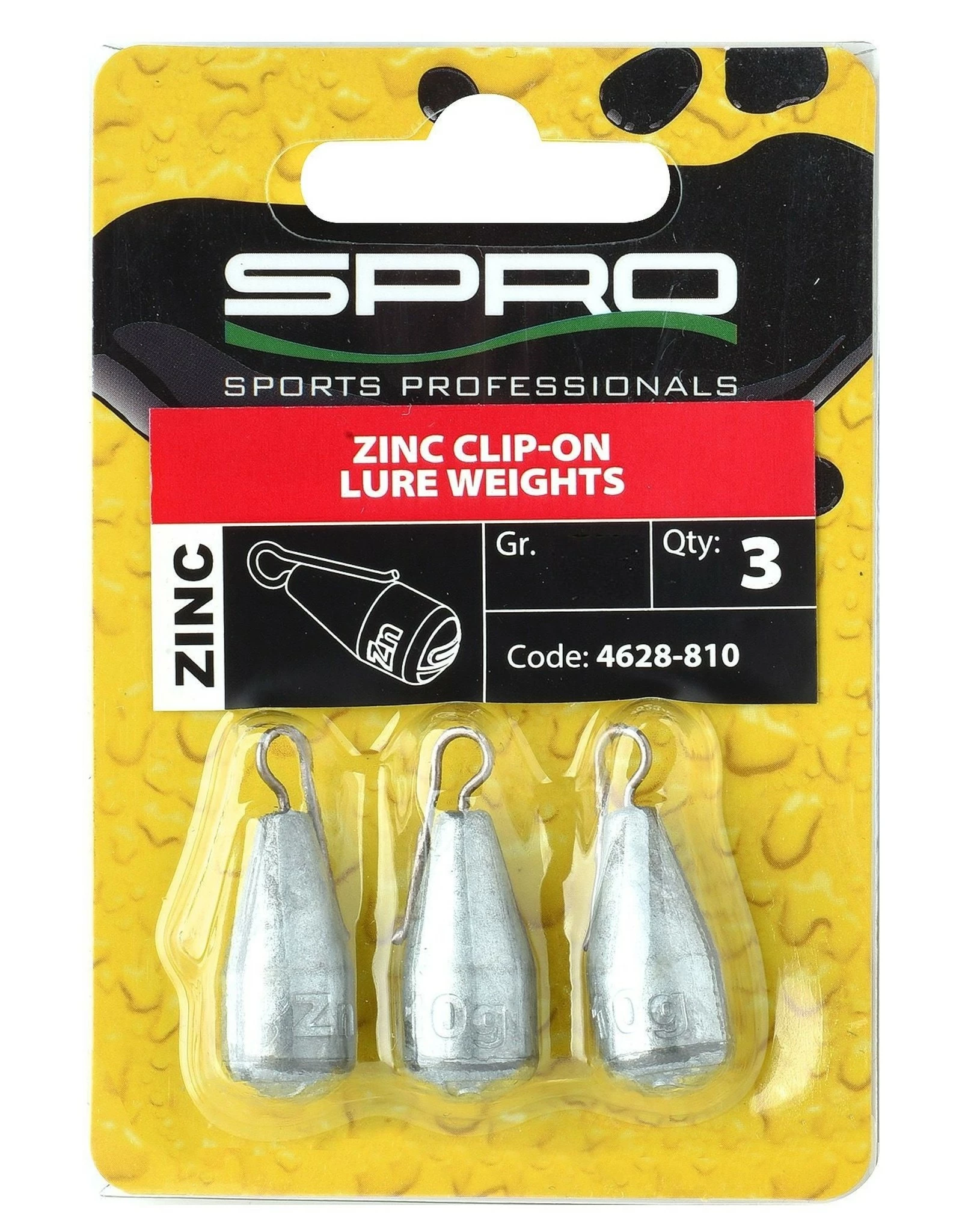 Spro ZINK CLIP-ON LURE WEIGHTS 3GR 3ST 3 Spro ZINK CLIP-ON LURE WEIGHTS 3GR 3ST