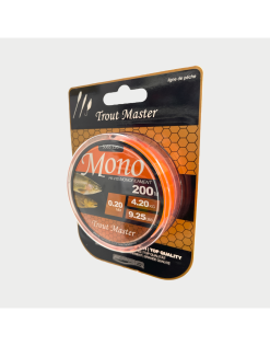 Trout Master HI-VIS MONO ORANGE 0.20MM/4.2KG 200M